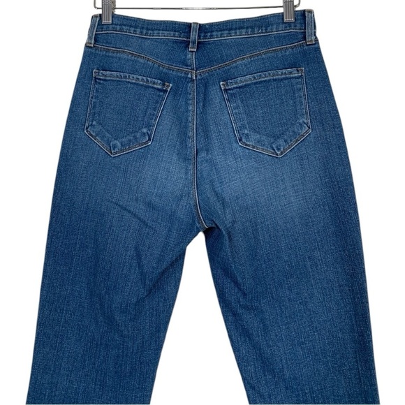 L'Agence Womens Shane Blue Mid Rise Slouchy Denim Straight Leg Jeans - Picture 6 of 9
